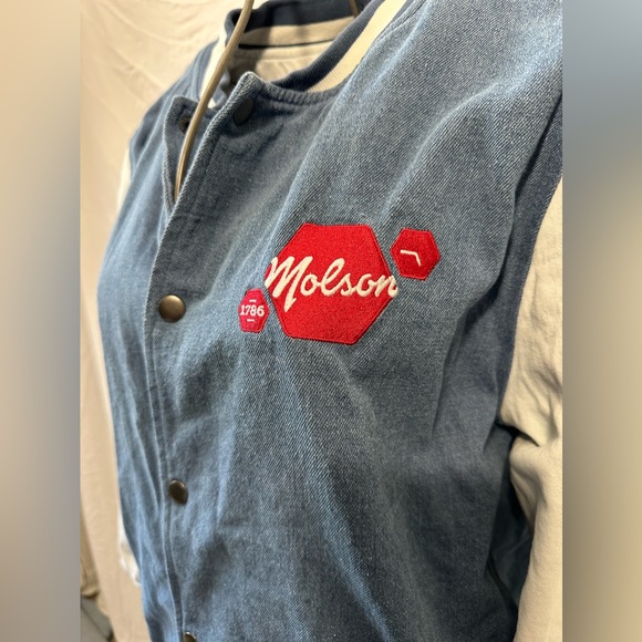 Molson Custom Denim and Twill Bomber Jacket - Picture 8 of 14